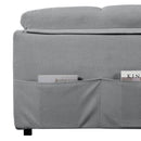Modern Convertible Sleeper Sofa Bed With Pull-Out Queen Design, Side Storage & Thick Cushions