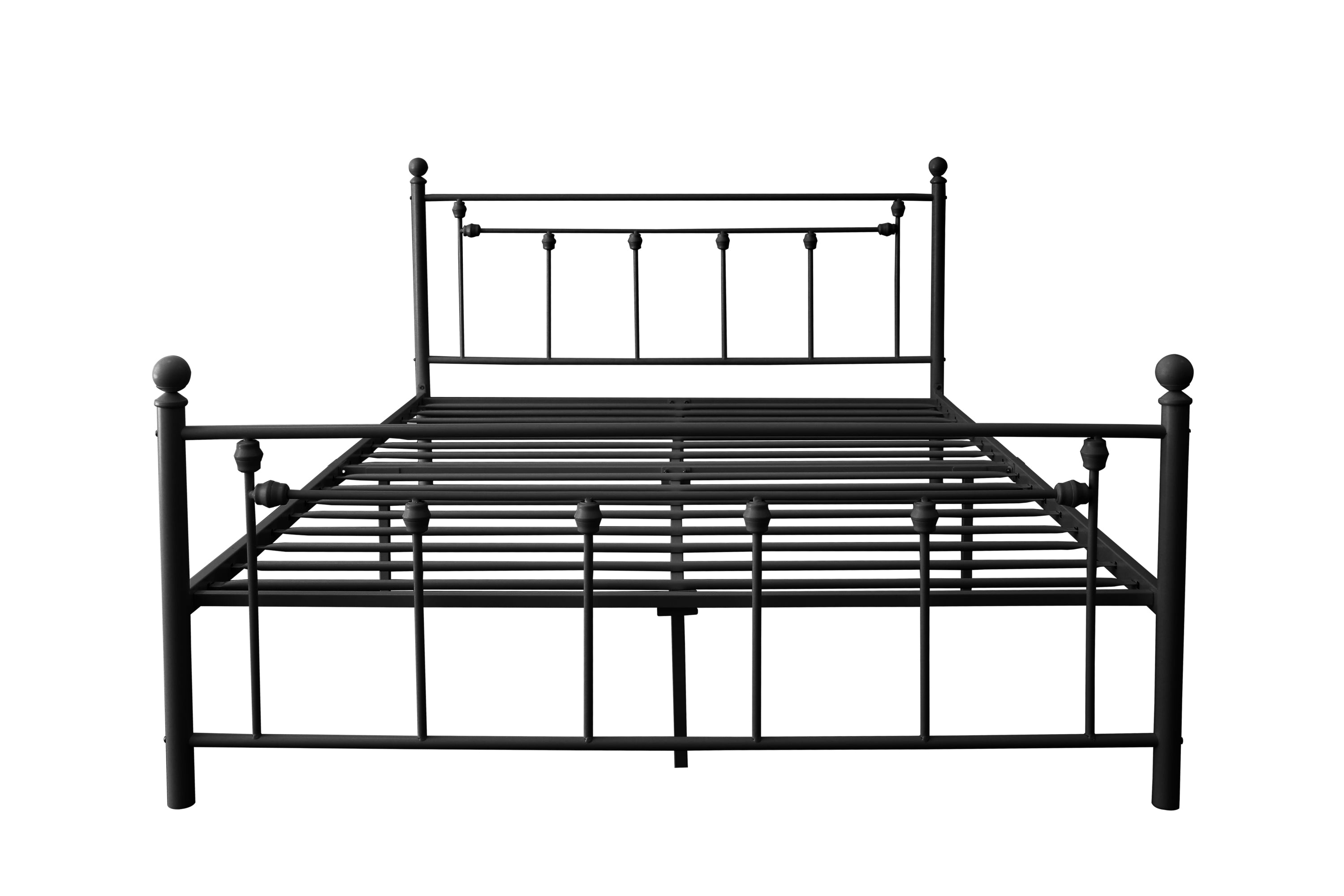 Queen Size Metal Bed Frame with Headboard and Footboard (black) - Atlantic Fine Furniture Melbourne FL
