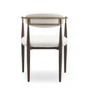 Modern Upholstered Dining Chair With Iron Frame