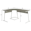 Carver - Computer Desk - Gray & White
