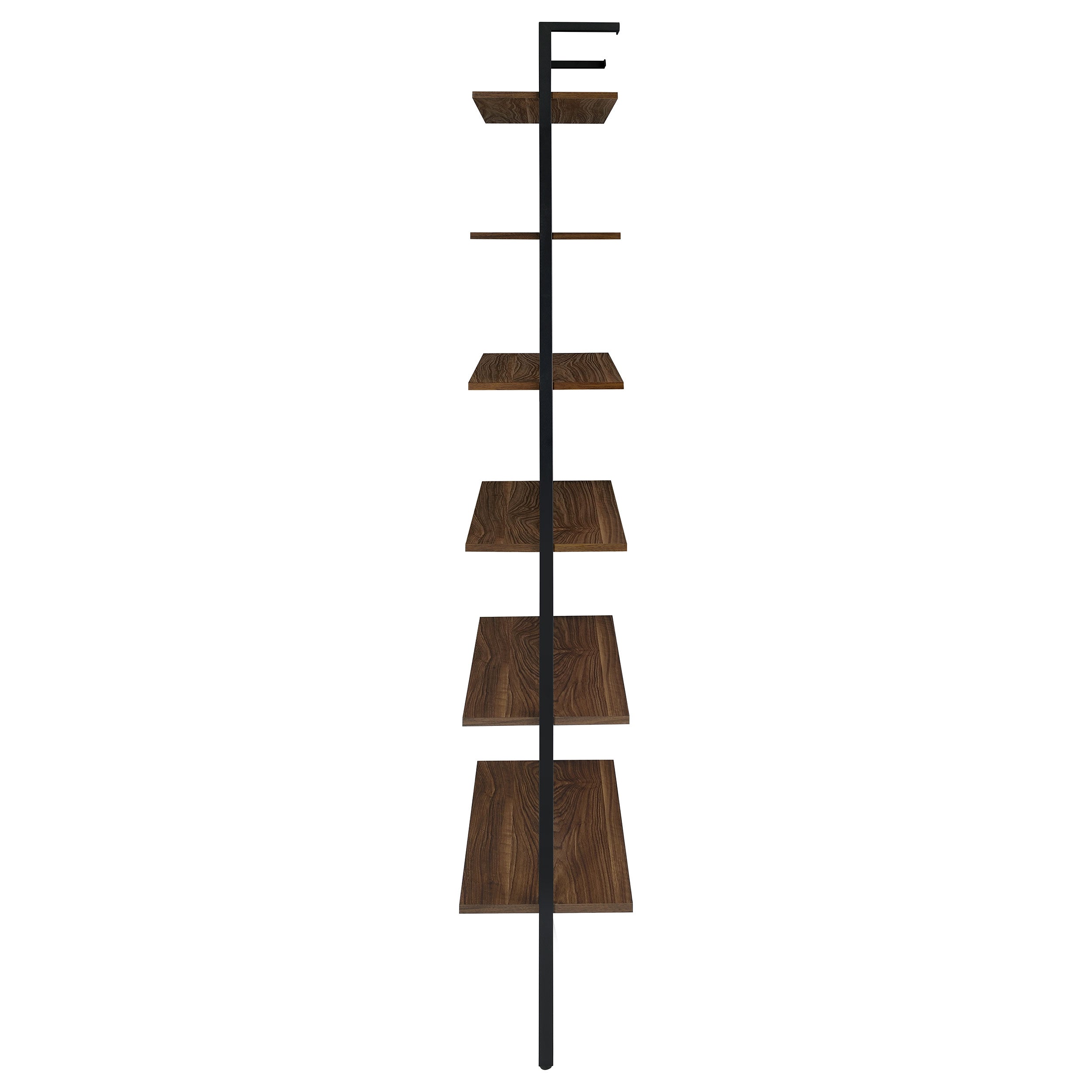 Owens 96-inch 6-shelf Wall Bookshelf Walnut — view 5