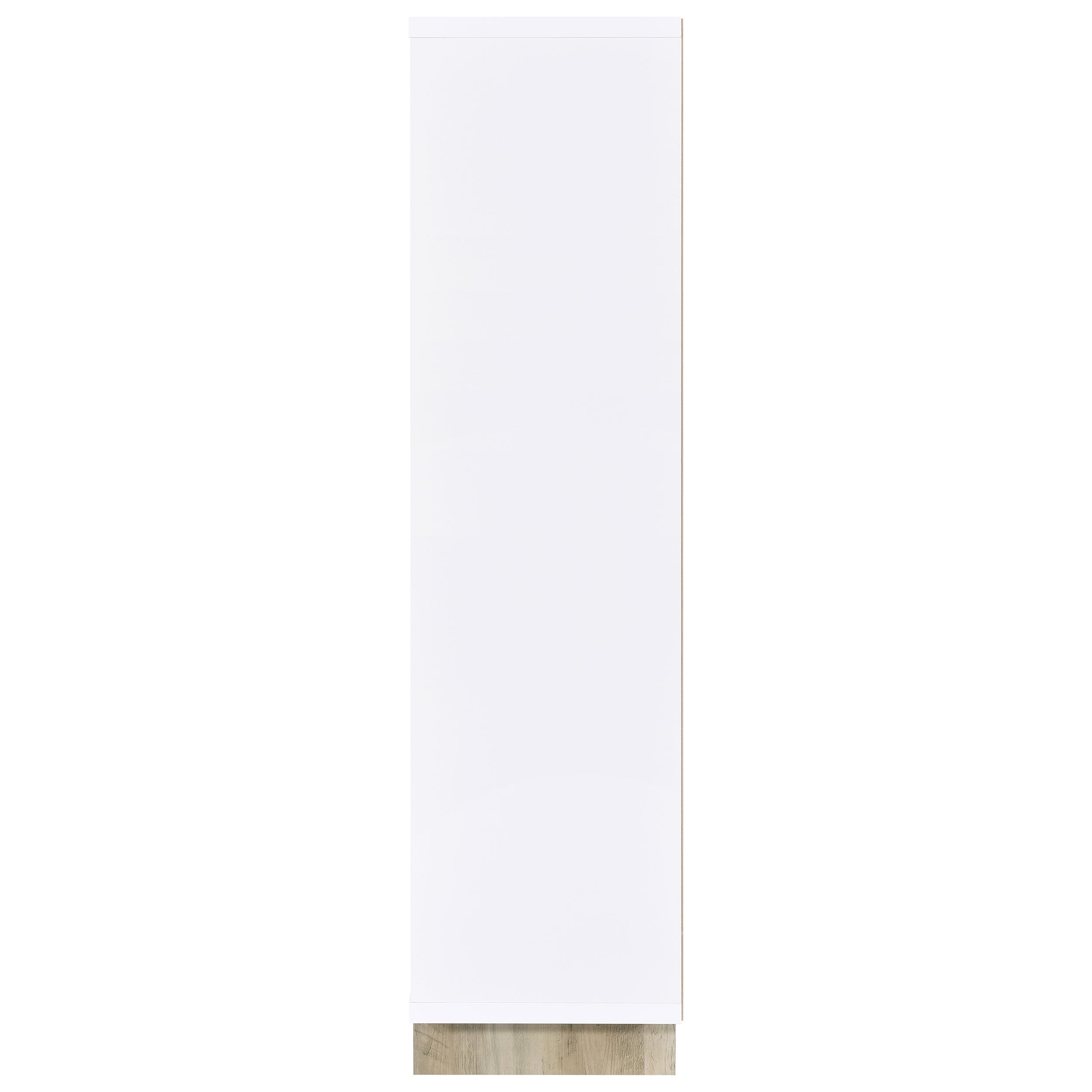 Dalton 65-inch 6-shelf Bookcase White and Distressed Pine — view 4