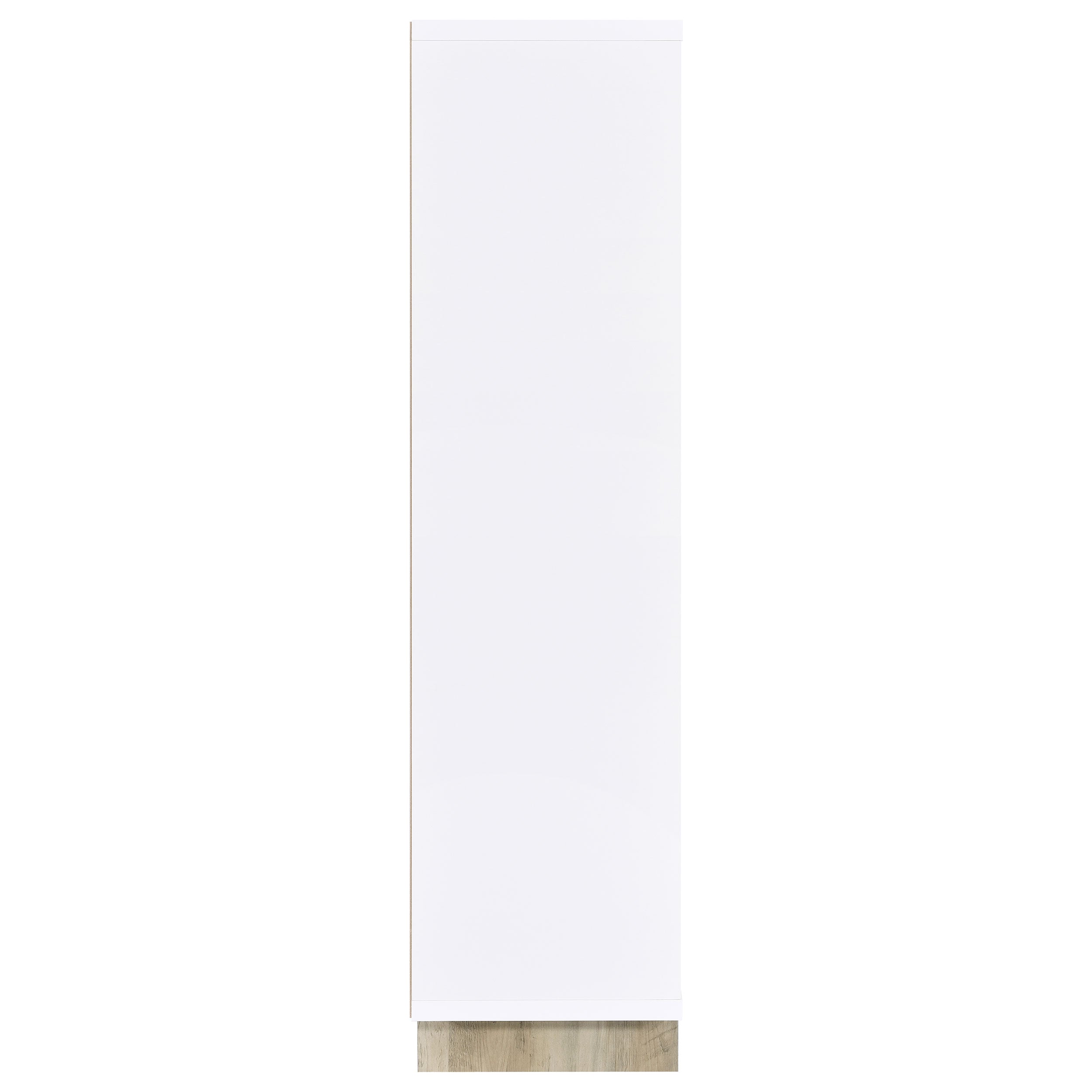 Dalton 65-inch 6-shelf Bookcase White and Distressed Pine — view 8