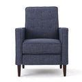 Mid-Century Modern Recliner With Button Tufted Waffle Stitch