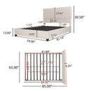 SCOUT FULLY UPHOLSTERED QUEEN WHOLE BED-HEADBOARD-NEW