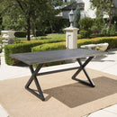 Rolando - Outdoor Aluminum Dining Table With Steel Frame