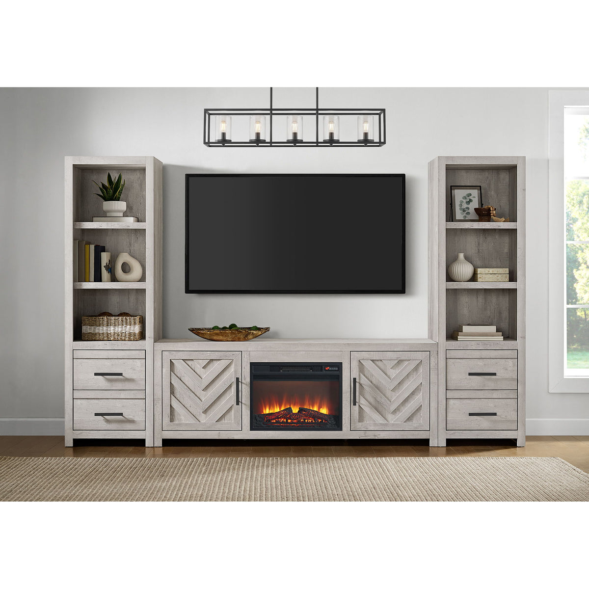 Eleanor TV Console in White by Elements International, view 14