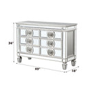 Varian - Server - Mirrored & Antique Platinum - 34" - Atlantic Fine Furniture Inc