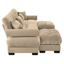 Super Comfort Oversized Modular Sectional Sofa With Movable Ottoman