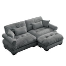 Super Comfort Oversized Modular Sectional Sofa With Movable Ottoman