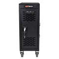 16 Bay Mobile School Charging Cart Station For Chromebook, Tablet And Laptop Computer With Power Strip Included