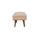 Boucle Puffer Bench - Beige