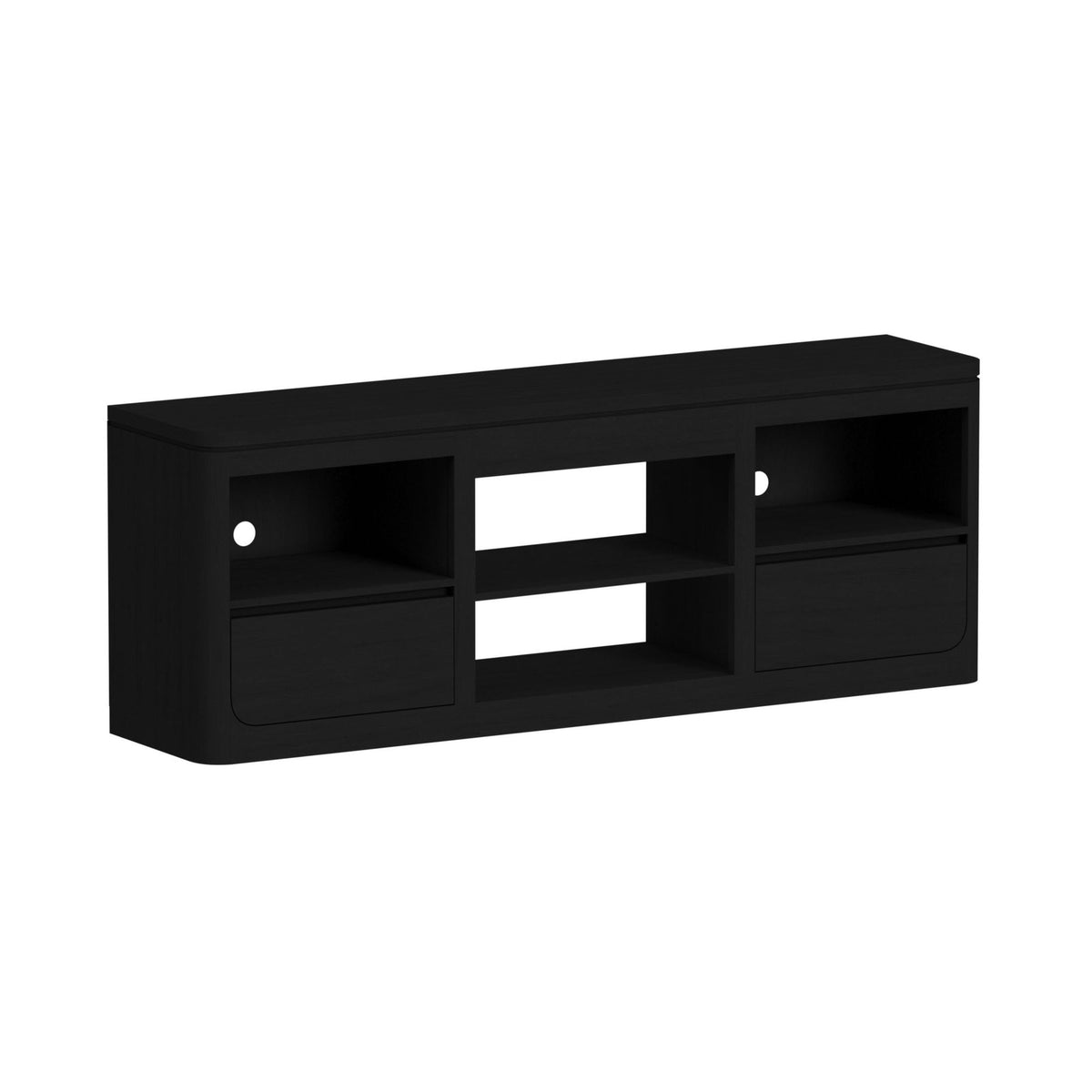 Rosalie TV Console in Black by Elements International, view 7