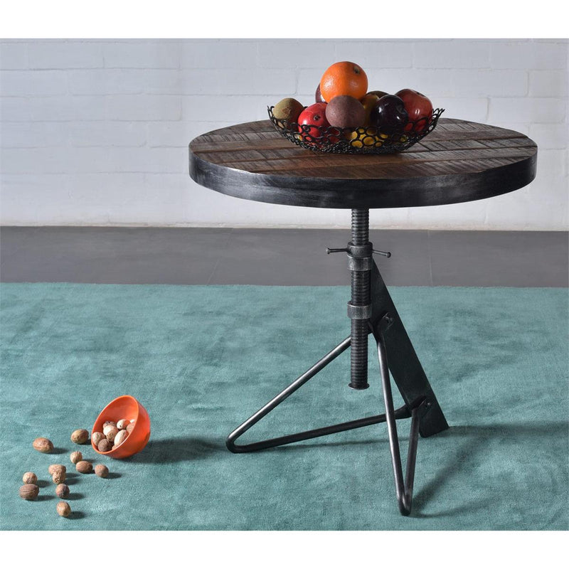Dunn Adjustable Round Accent Table