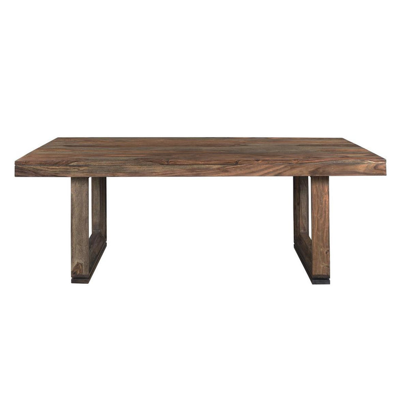 Novak Solid Wood Nut Brown Finish Dining Table