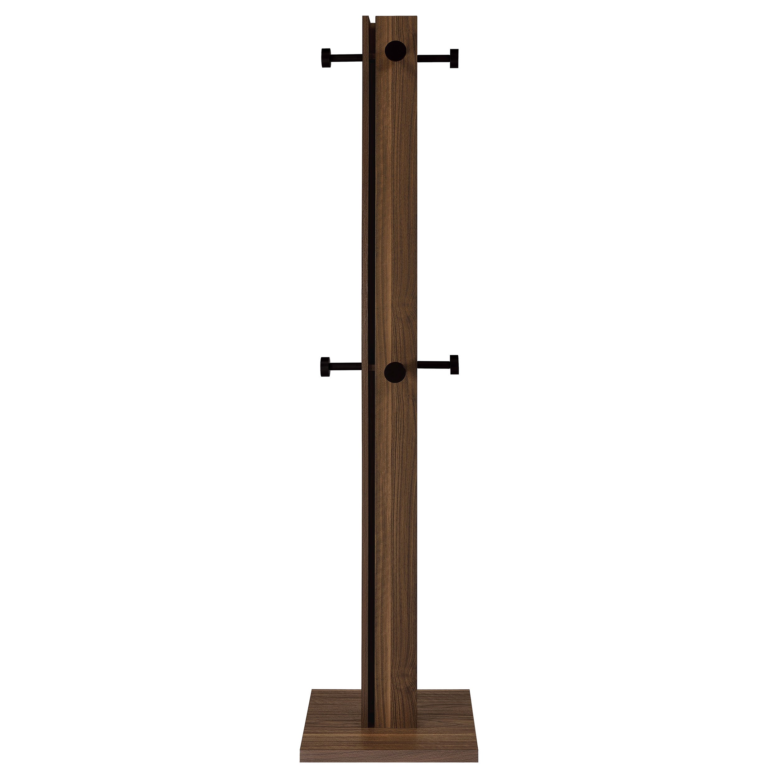 Rikkie Engineered Wood Coat Rack Walnut — view 3