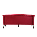 Comfy 3 Seat Sofa With Wooden Legs, For Living Room And Study