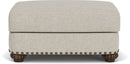 Patterson - Ottoman, Nailhead Trim - Light Gray - Atlantic Fine Furniture Inc