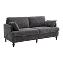 Chenille 2 Seater Sofa With LED Light, USB Charging Port, And Storage Bag
