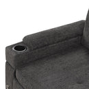 Convertible L Shaped Sofa Couch With Storage, Cup Holders, USB Ports