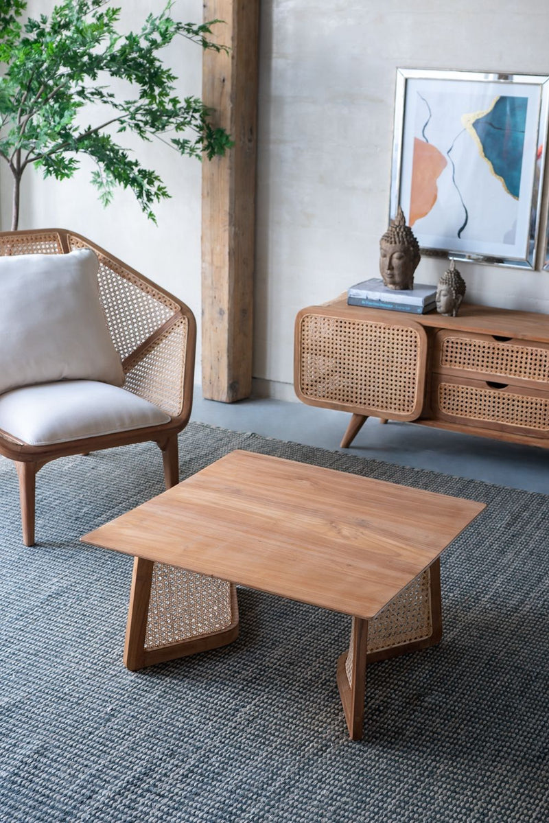 Teak Coffee Table - Natural Brown