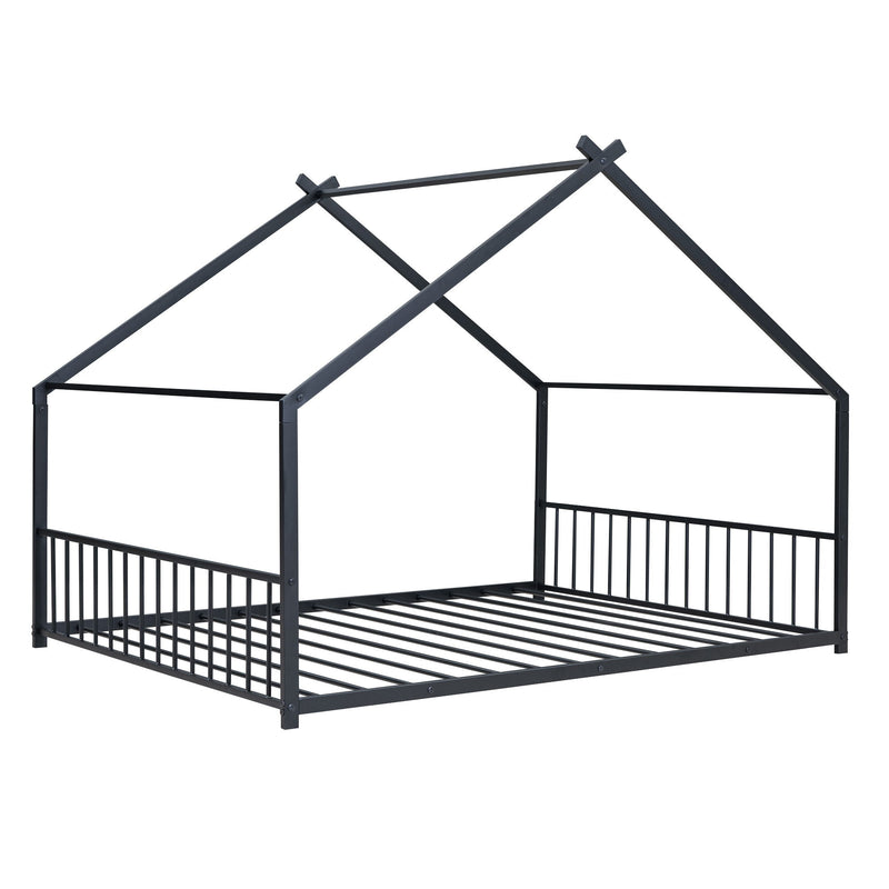 Metal House Bed