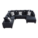 Modern U Shape Sectional Sofa Corner Couch With Lots Of Pillows Included, Elegant And Functional