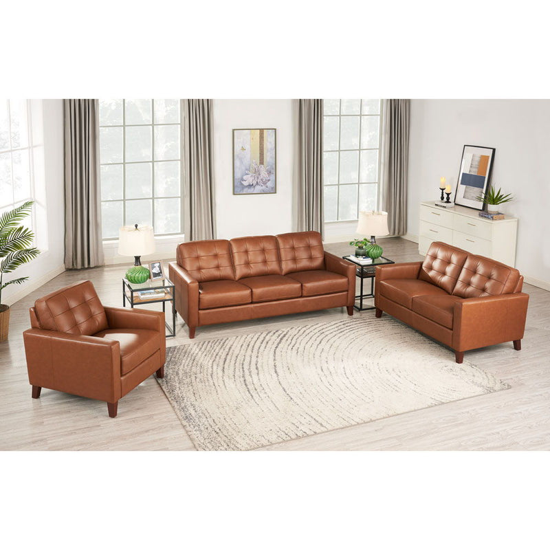 Aiden - Leather Loveseat