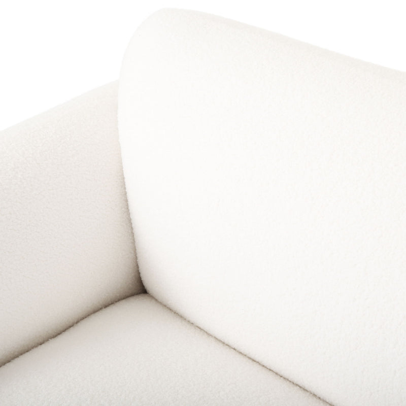 Sway - Upholstered Loveseat With Wood Legs And Round Arms