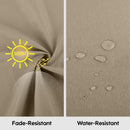 2 Piece Outdoor Chaise Lounge Chair Cushion Set