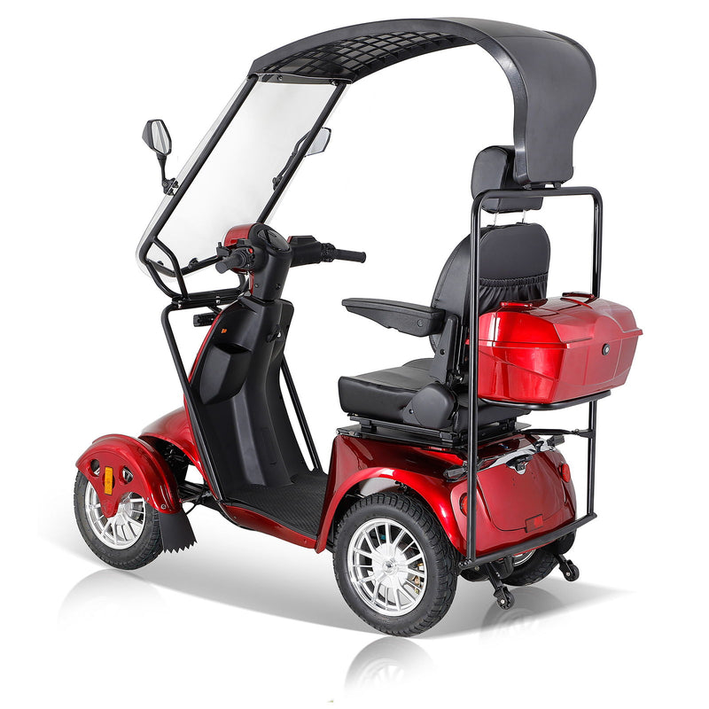 Fastest Mobility Scooter With Four Wheels For Adults & Seniors - Red