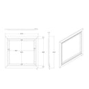 Skye - Marble Mirror - White