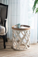 Stylish Rustic Round Wooden Table