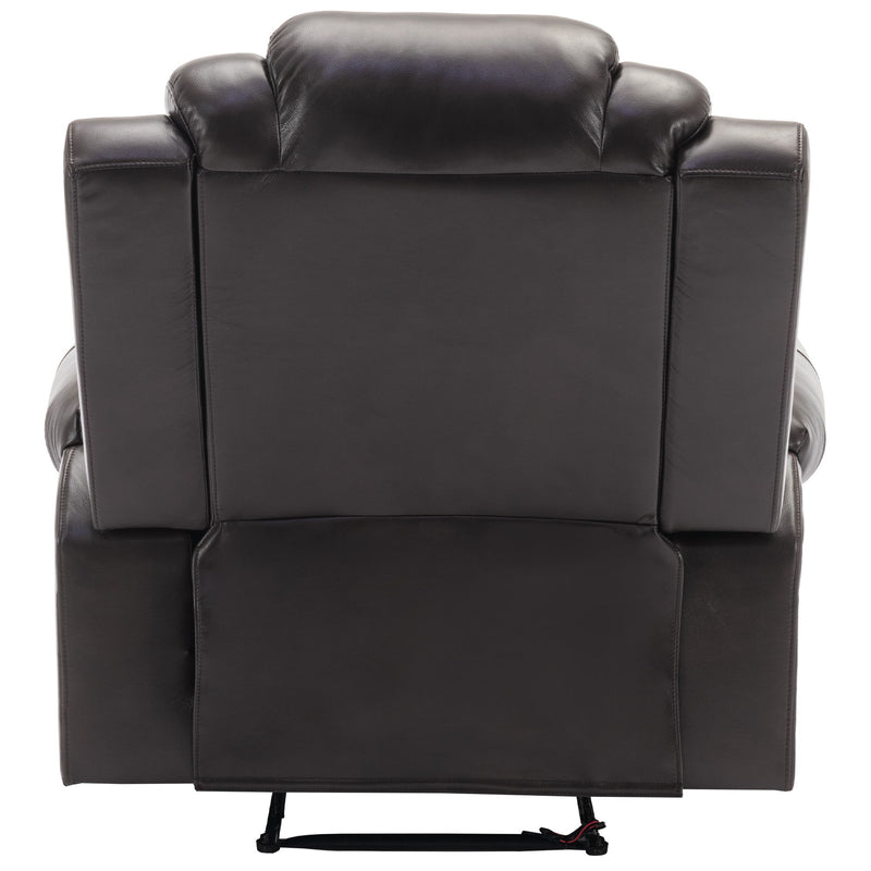 Home Theater Seating Manual Recliner Chair With Led Light Strip For Living Room