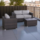 Stylish Sofa Seating Group With Cushions Perfect For Outdoor Gatherings