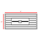 Outdoor 43" Rectangular Fire Pit Table With Adjustable Flame Control - White