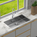 Undermount Stainless Steel Kitchen Sink, Deep Single Bowl Basin