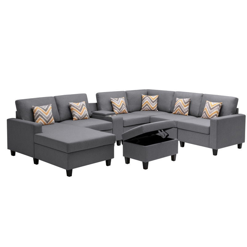 Nolan - 8 Piece Sectional Sofa With Interchangeable Legs