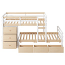 Loft Bunk Bed With Drawers And Ladder