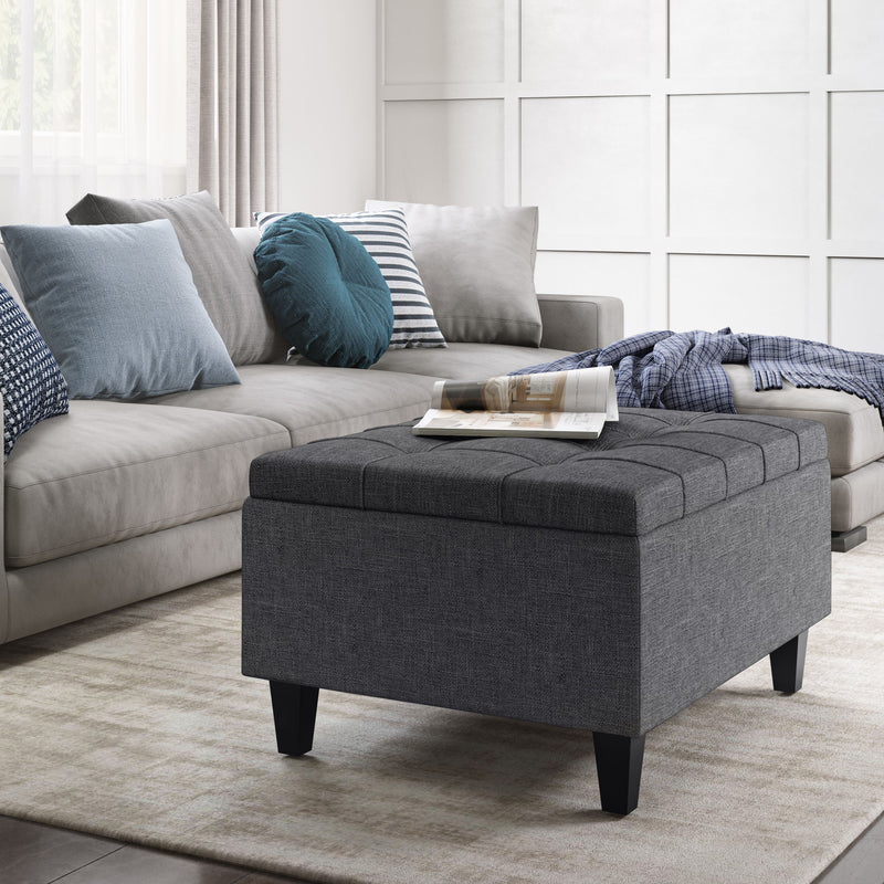 Harrison - Upholstered Coffee Table Storage Ottoman