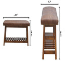 Buffalo - Hide Hallway Bench - Brown