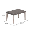 Savannah - Outdoor Wicker And Ottoman - Gray