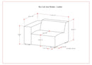 Rex - Left Arm Sofa Module - Sienna
