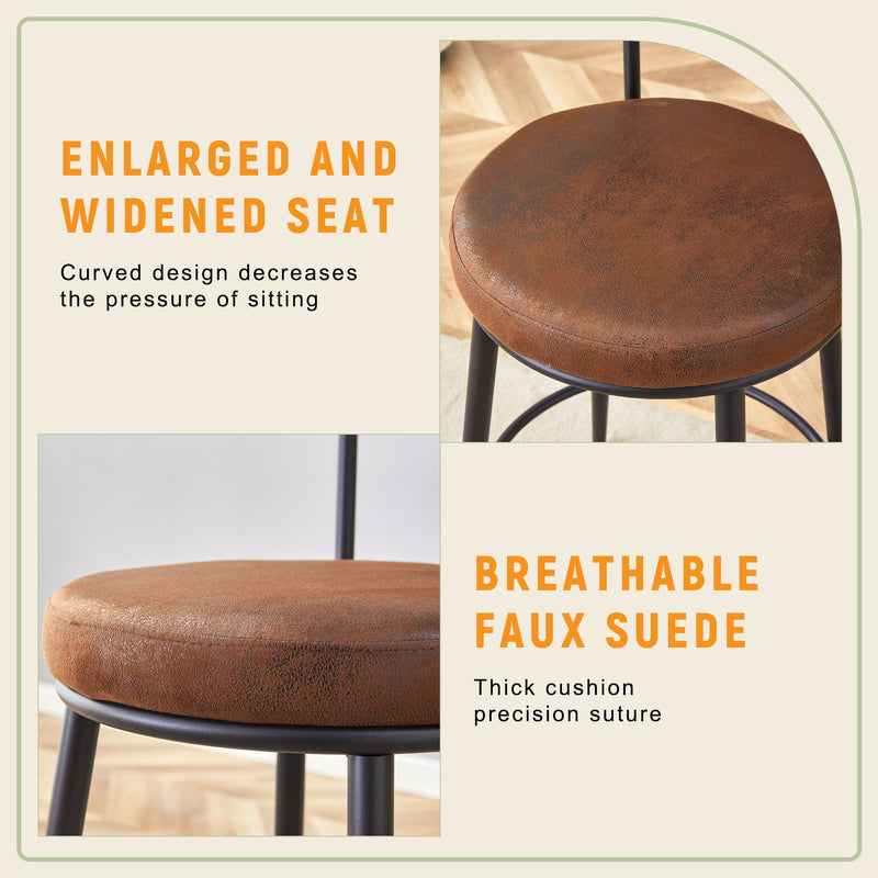 Fashionable Ergonomic High Legged Bar Chairs (Set of 2)