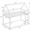 House Bunk Bed With Built In Ladder