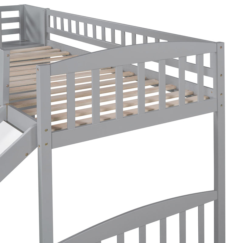 Loft Stairway Bed With 2 Drawers And Slide