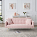 Teddy Fleece Sofa Bed With Luxurious Throw Pillows