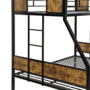 Modern Metal Bunk Bed With Dual Side Ladder And Metal Desig