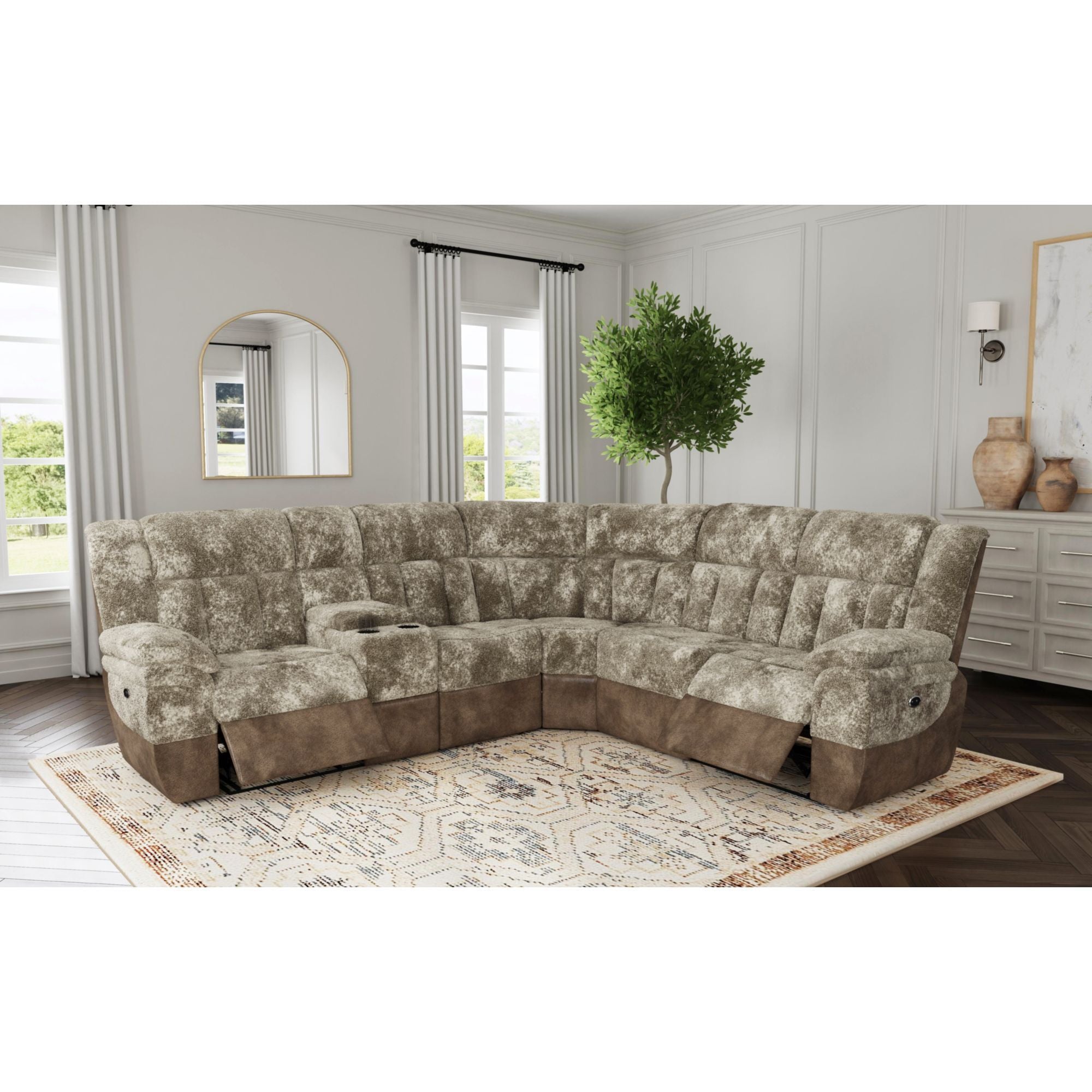Santorini - 6 Piece Motion Sectional Set - Atlantic Fine Furniture Melbourne FL