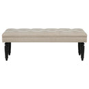 Marsha - 52" Upholstered Entryway Accent Bench - Latte